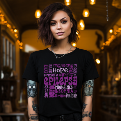 Epilepsy Word Cloud - Unisex T-Shirt