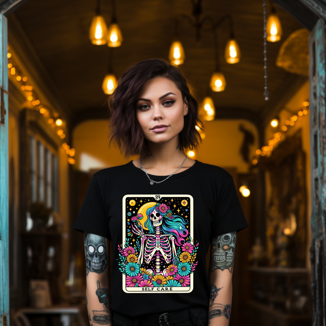 The Self Care Tarot Card - Unisex T-Shirt