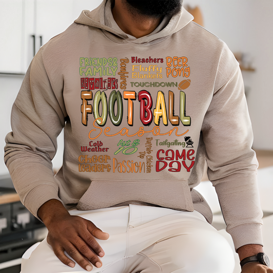 Football Season Collage - Hoodie