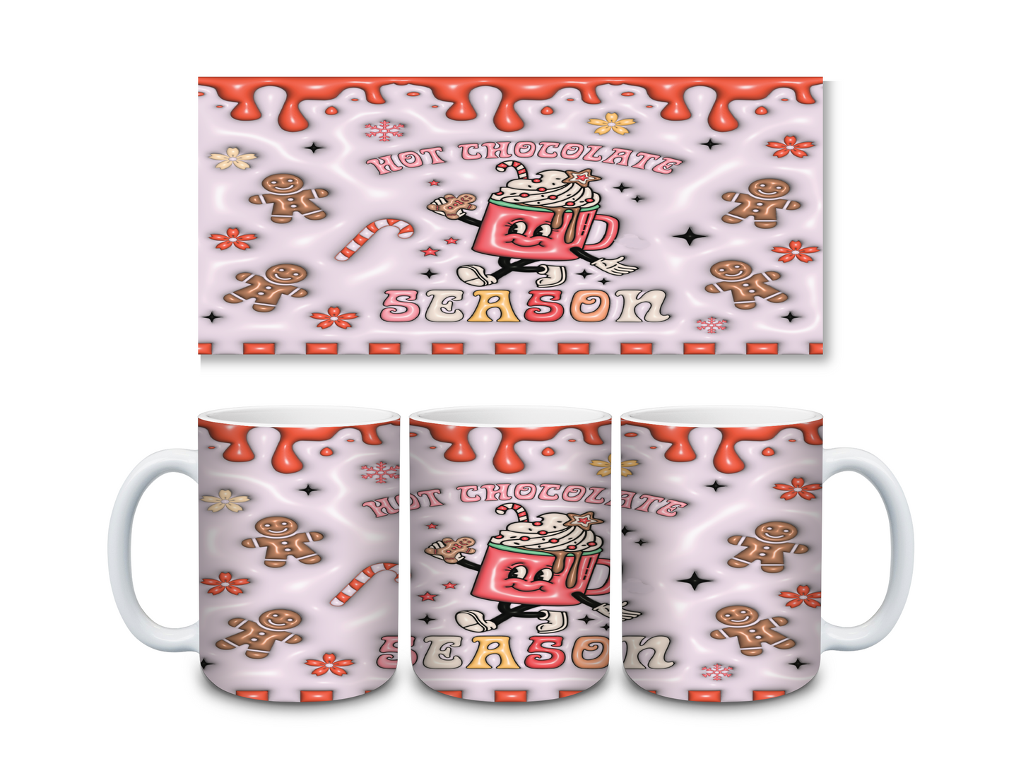 Hot Chocolate Season - 15oz Ceramic Mug