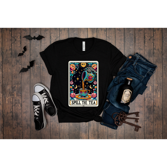 The Spill The Tea Tarot Card - Unisex T-Shirt